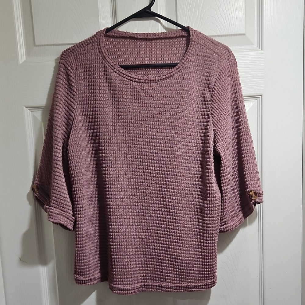 SHEIN Dusty Pink Knit Top